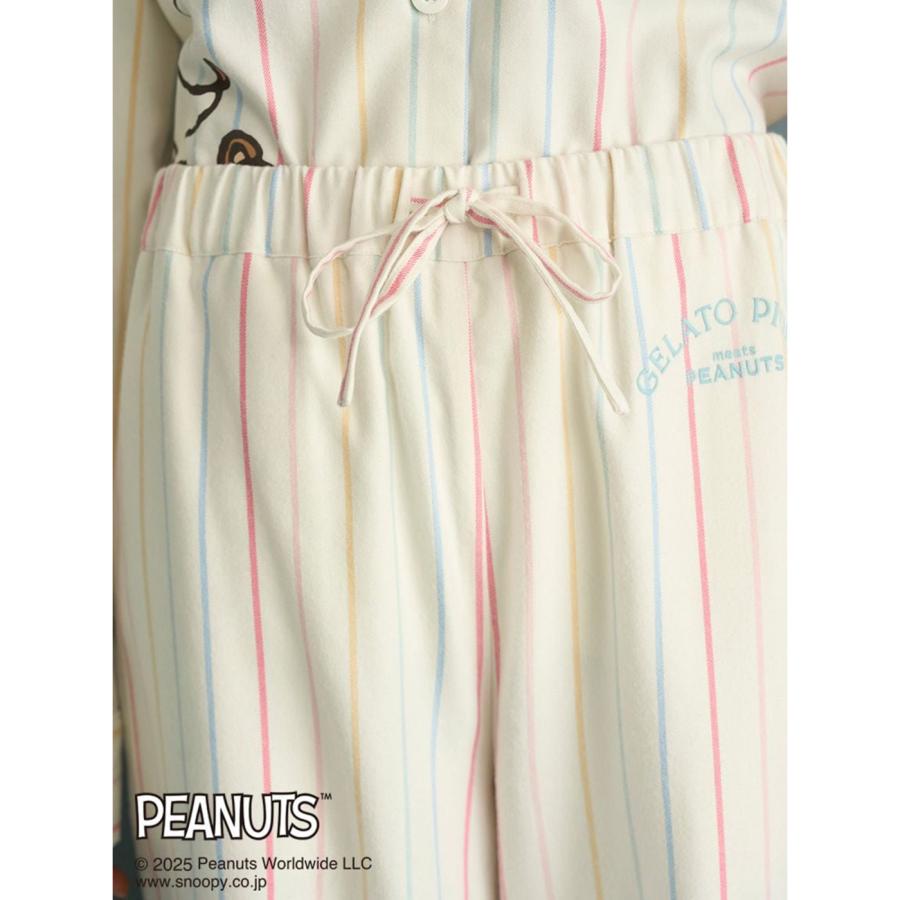 gelato pique（ジェラートピケ） PEANUTS レインボーストライプネル