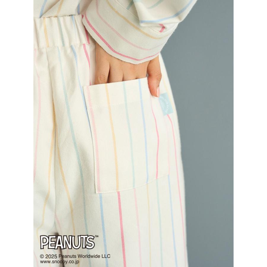 gelato pique（ジェラートピケ） PEANUTS レインボーストライプネル