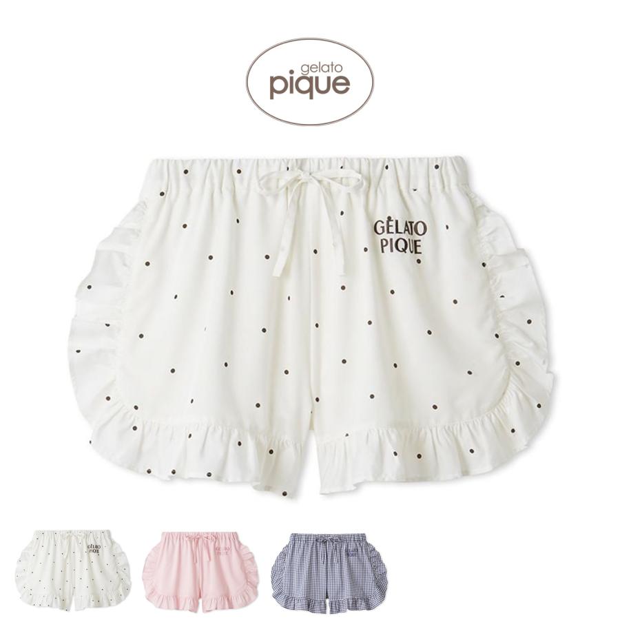 ジェラートピケ☆【WhiteDay】3柄フリルショートパンツ新品未使用タグ付き gelato pique（ジェラートピケ） WhiteDay 3柄フリルショートパンツ