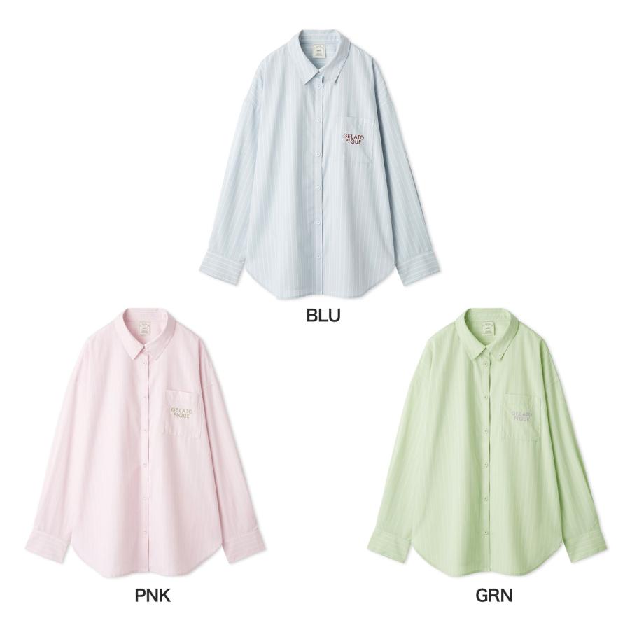 gelato pique（ジェラートピケ） UVカット ストライプシャツ