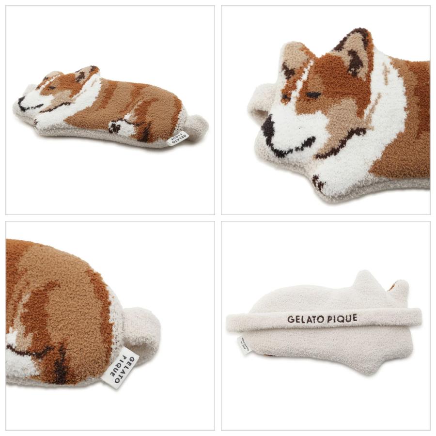 ジェラートピケ SLEEPING DOG ジャガードアイマスク pwga245697 