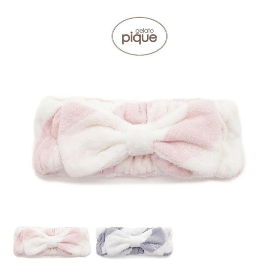 ♡ジェラートピケ 上下セット ヘアバンド付き♡ ジェラート ピケ[gelato pique]のベア柄フェイス・ハンドタオル