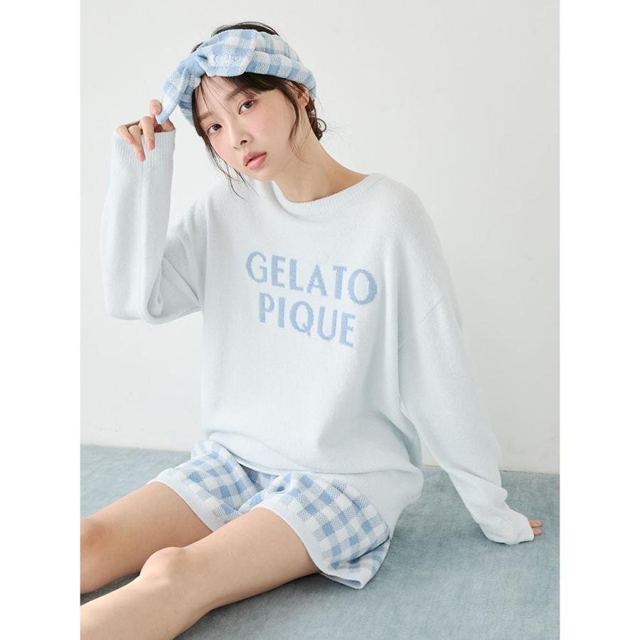 gelato pique（ジェラートピケ） WhiteDay チェック柄ヘアバンド