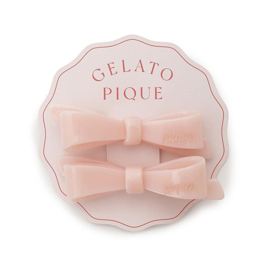 gelato pique（ジェラートピケ） リボンヘアピン pwga261681