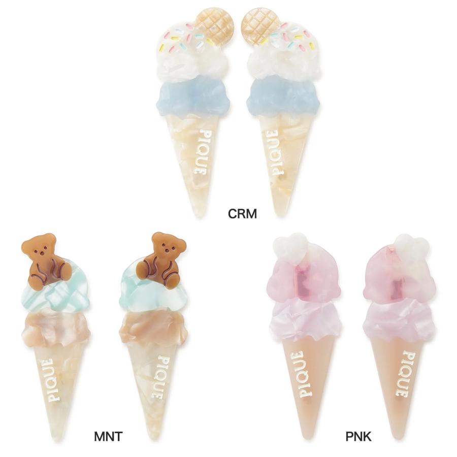 gelato pique（ジェラートピケ） アイスモチーフミニヘアクリップ