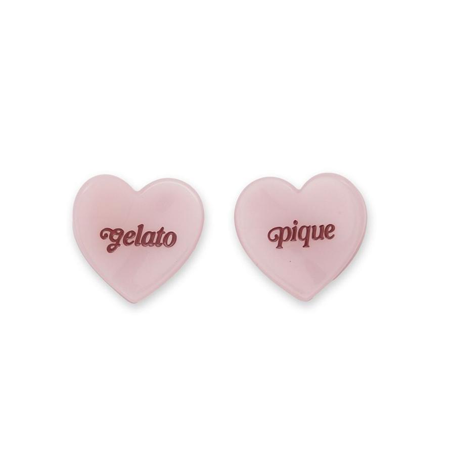 gelato pique（ジェラートピケ） ハートミニヘアクリップ2点セット
