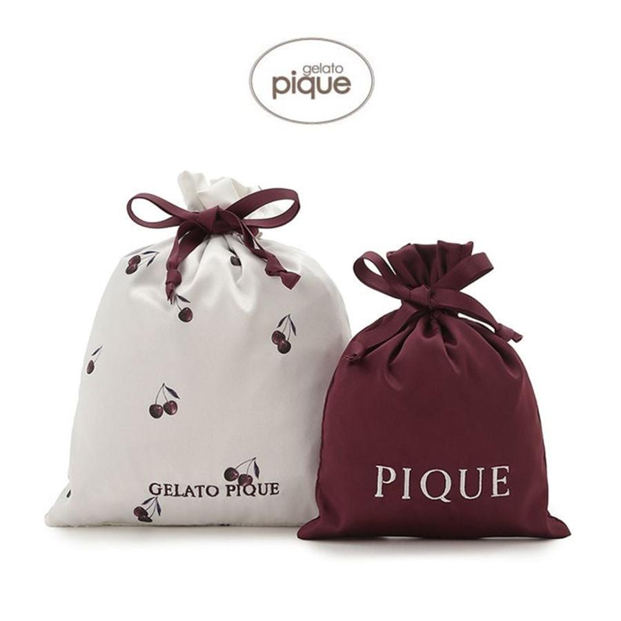gelato pique（ジェラートピケ） チェリー柄巾着セット pwgb254548
