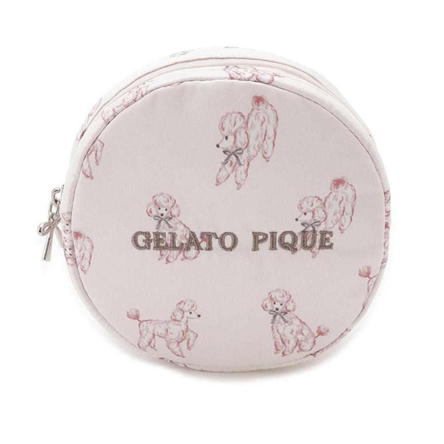 gelato pique（ジェラートピケ） プードル丸型総柄ポーチ pwgb255632