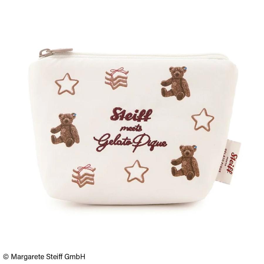 gelato pique（ジェラートピケ） Steiff 総柄ティッシュポーチ 