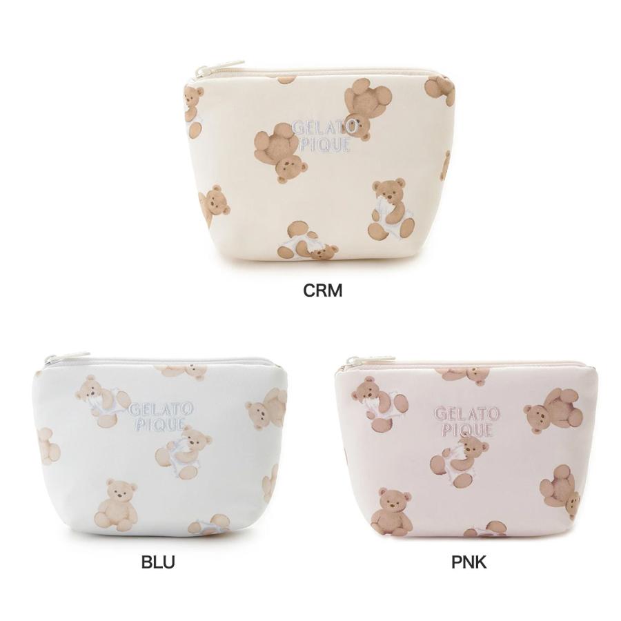 gelato pique（ジェラートピケ） WhiteDay ベア総柄ティッシュポーチ