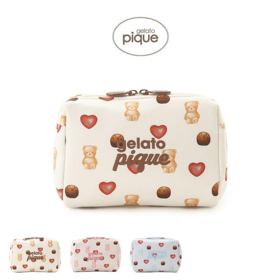 gelato pique（ジェラートピケ） gelato pique Valentine 総柄ポーチ