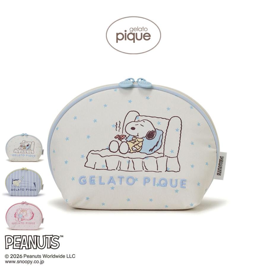 gelato pique（ジェラートピケ） gelato pique PEANUTS 半月型ポーチ