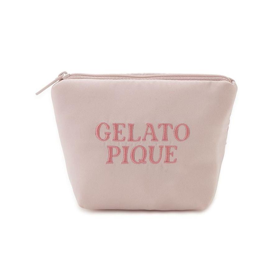 gelato pique（ジェラートピケ） サテン刺繍ティッシュポーチ