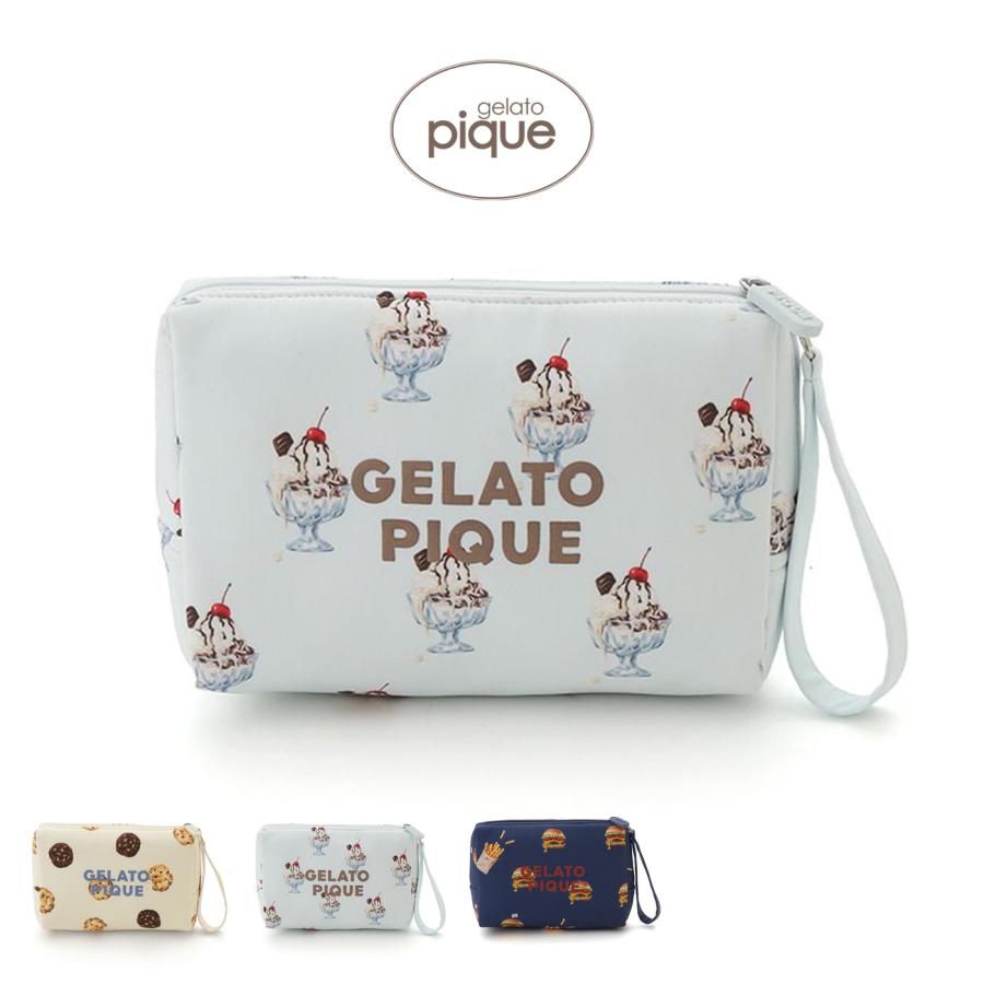 gelato pique（ジェラートピケ） HIGH CALORIE総柄ポーチ pwgb262660