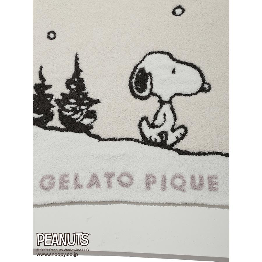 Gelato Pique 正規認証品 新規格 ジェラートピケ 通販 Ladies Snoopy Peanuts Pwgg パネルジャガードブランケット スヌーピー