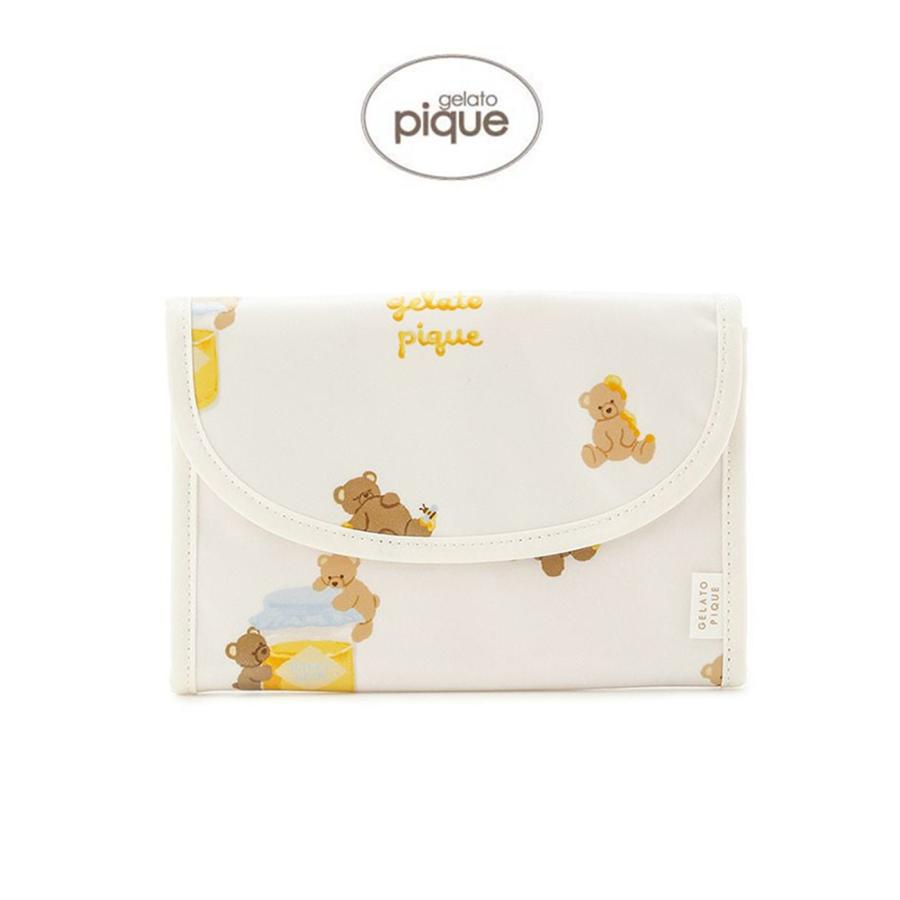 gelato pique（ジェラートピケ） はちみつベア柄母子手帳ケースS