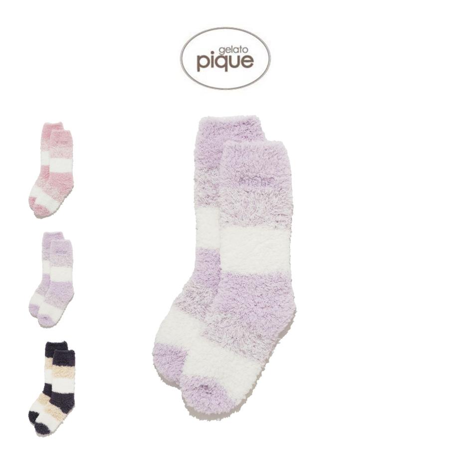 gelato pique ジェラートピケ ジェラート3ボーダーソックス pwgs255522