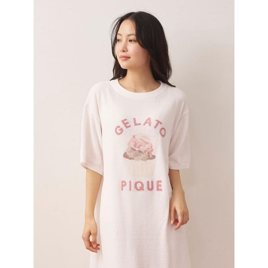 gelato pique（ジェラートピケ） モチーフ柄ジャガードワンピース