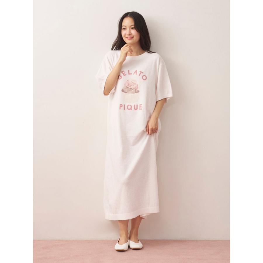 gelato pique（ジェラートピケ） モチーフ柄ジャガードワンピース