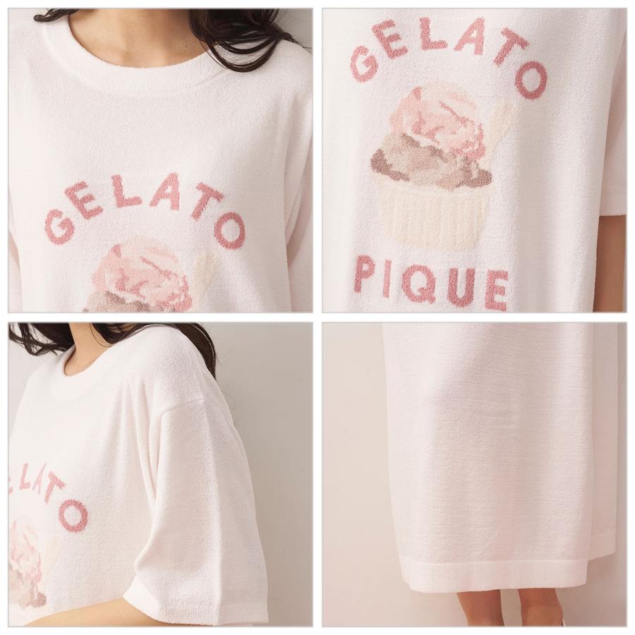 gelato pique（ジェラートピケ） モチーフ柄ジャガードワンピース