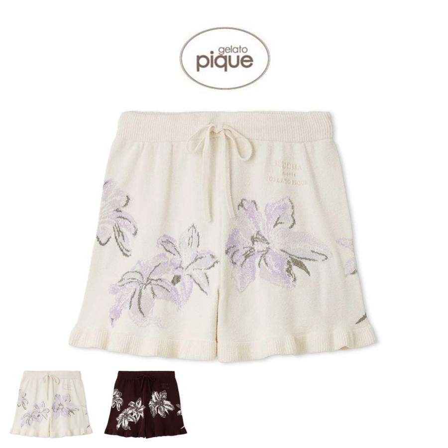 ジェラートピケ gelato pique MUCHA リリージャガードショートパンツ pwnp254071 ジェラピケ ミュシャ パジャマ 部屋着 ルームウェア レディース 2025秋 ギフト プレゼントにおすすめ gelato pique（ジェラートピケ） SALE20%OFF MUCHA リリージャガード