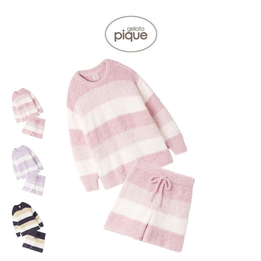 完売レア品【値下げ】ジェラートピケ プルオーバー&パンツ gelato pique（ジェラートピケ） ジェラート3ボーダープルオーバー