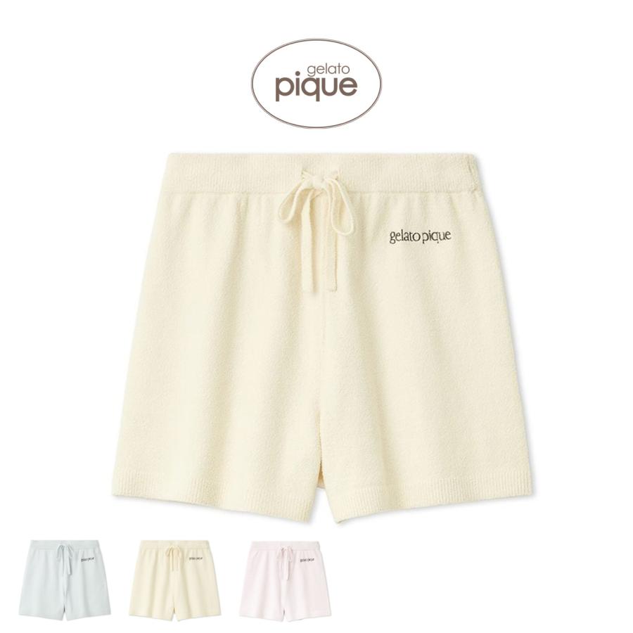 gelato pique（ジェラートピケ） エアリーモコロゴ刺繍ショートパンツ