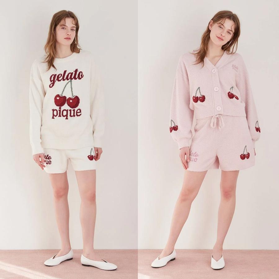 gelato pique（ジェラートピケ） ベビモコチェリージャガードショート