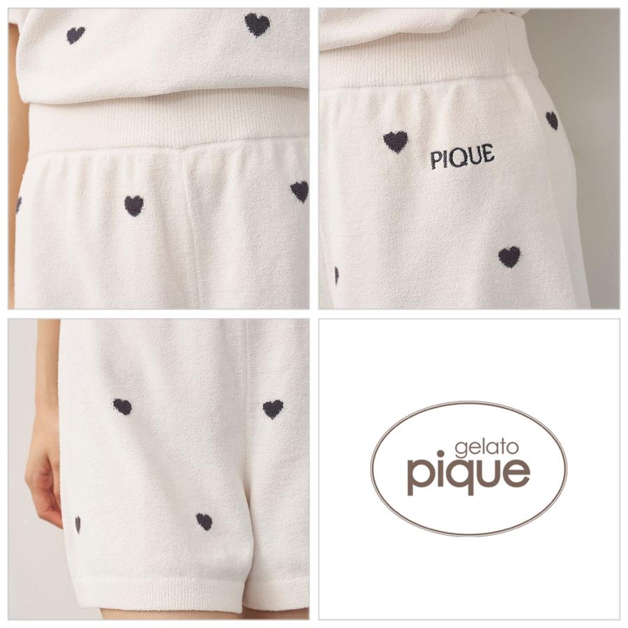 gelato pique（ジェラートピケ） ハートロゴジャガードショートパンツ