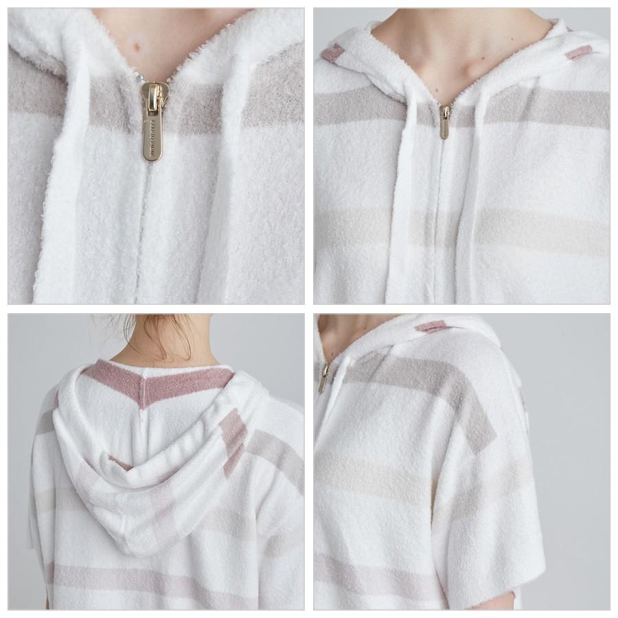 Sale30 Off Gelato Pique ジェラートピケ ルームウェア 通販 スムーズィーラインボーダー半袖パーカー Pwnt レディース 21秋冬 セレクトショップムー 通販 Paypayモール