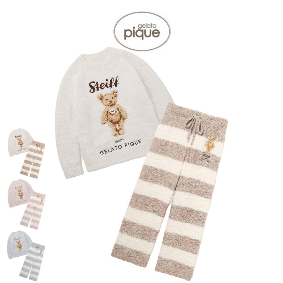 【最安値】ジェラートピケ steiff プルオーバーパンツセット gelato pique - ♡ジェラートピケ♡シュタイフ♡コラボ