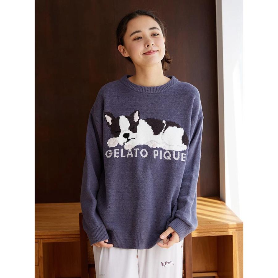 gelato pique エアモコSLEEPING DOG ジャガードプルオーバー 
