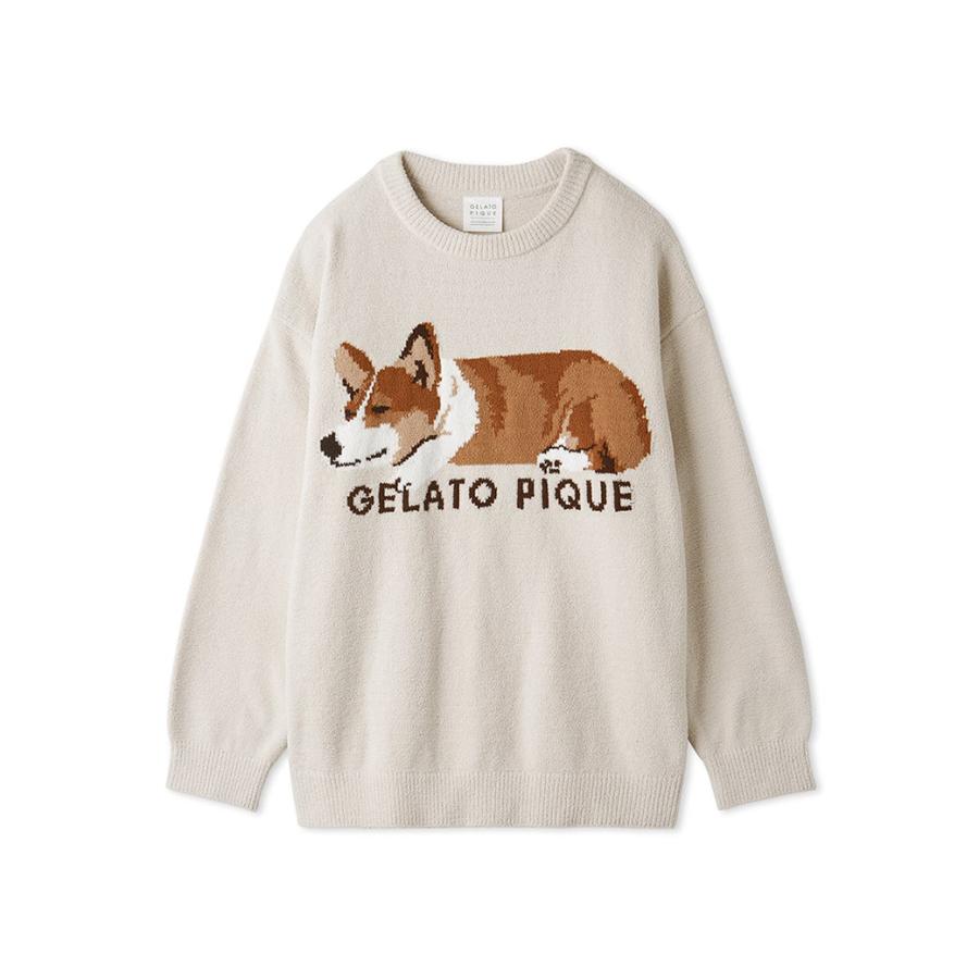 gelato pique エアモコSLEEPING DOG ジャガードプルオーバー 
