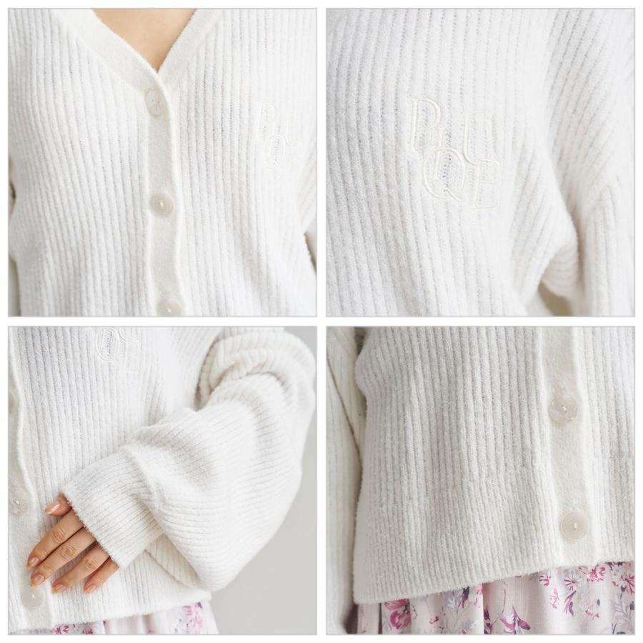 gelato pique ジェラピケ Vネックカーディガン ルームウエア gelato pique（ジェラートピケ）の「フェザーVネック