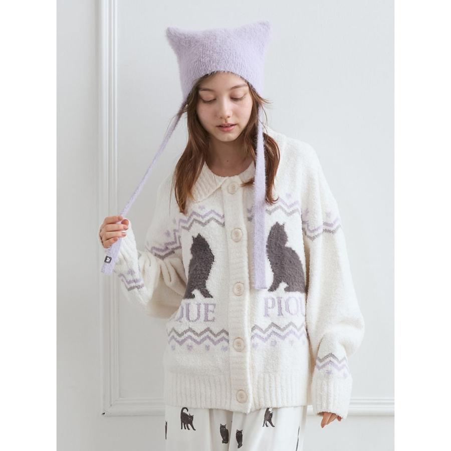 gelato pique ジェラートピケ HALLOWEEN CATジャガード衿付き