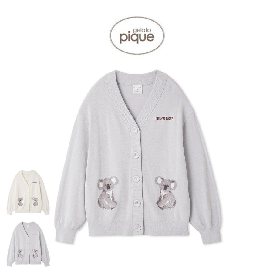 gelato pique ジェラートピケ コアラジャガードカーディガン