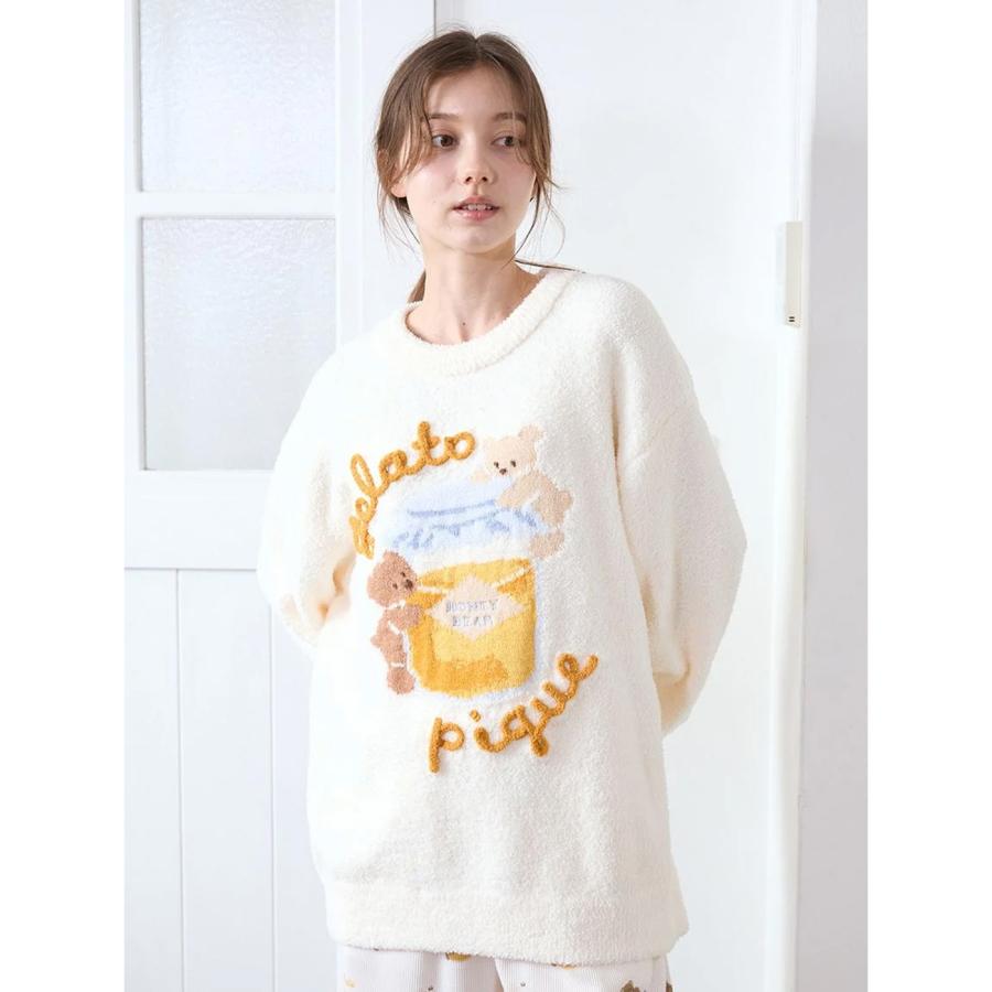 PIQUEベア柄 セットアップ 新品未使用 ジェラートピケ gelato pique ジェラートピケ スポーティーベア裏毛プルオーバー