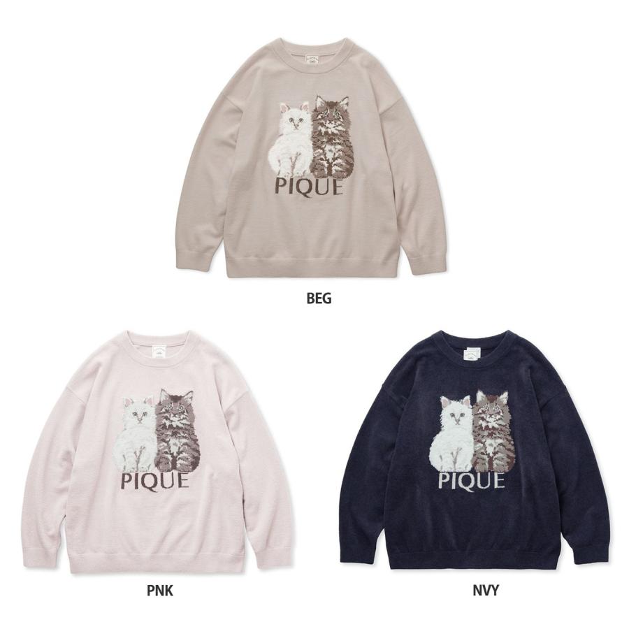 GELATO PIQUE 猫デザイン ルームウェアセット ONLINE限定】CAT柄ワンポイントTシャツ&ショートパンツセット