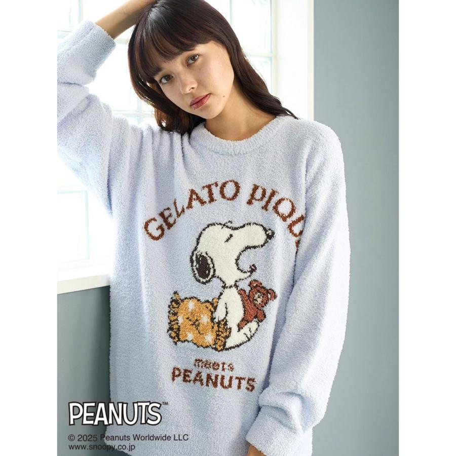 【新品・未開封】ジェラートピケ×スヌーピー　ジャガードプルオーバー　オフホワイト gelato pique（ジェラートピケ） PEANUTS オリジナルアート ジャガード