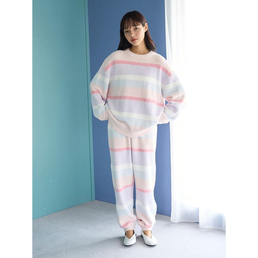 gelato pique（ジェラートピケ） ベビモコカラフルボーダープル