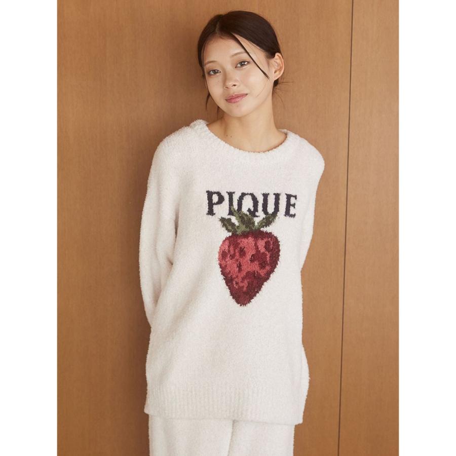 gelato pique（ジェラートピケ） メランジストロベリージャガードプル