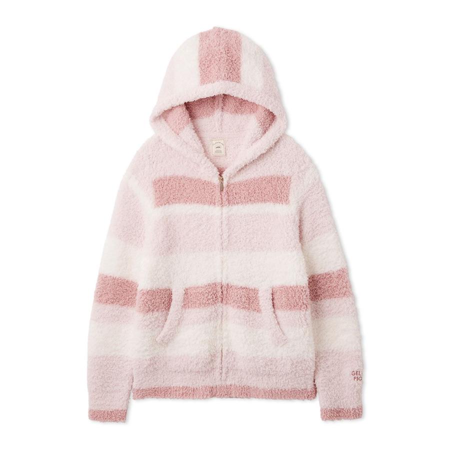 ジェラピケ　ルームウェア　ボーダー　未使用　新品 gelato pique（ジェラートピケ） ジェラートランダムボーダーパーカー