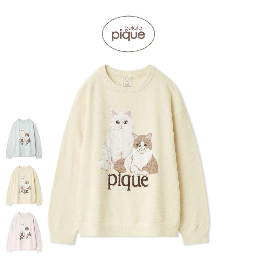 gelato pique（ジェラートピケ） エアリーモコキャットジャガードプル
