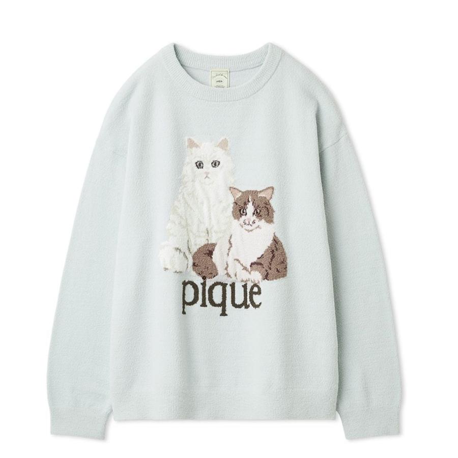gelato pique（ジェラートピケ） エアリーモコキャットジャガードプル