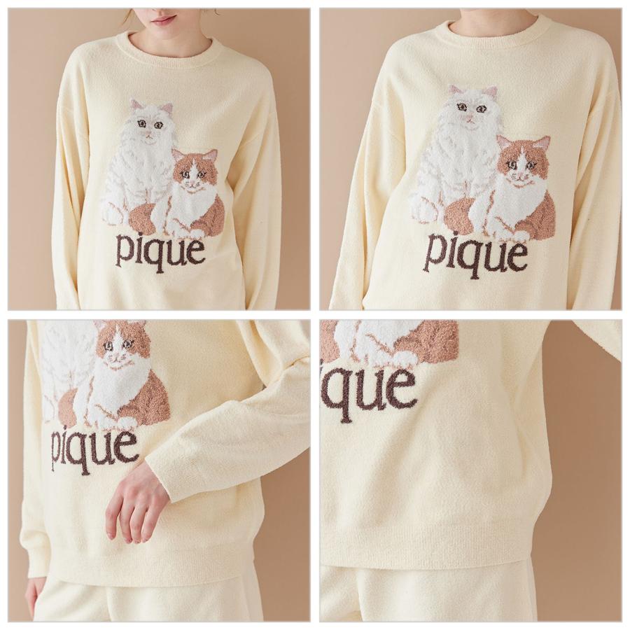 gelato pique（ジェラートピケ） エアリーモコキャットジャガードプル