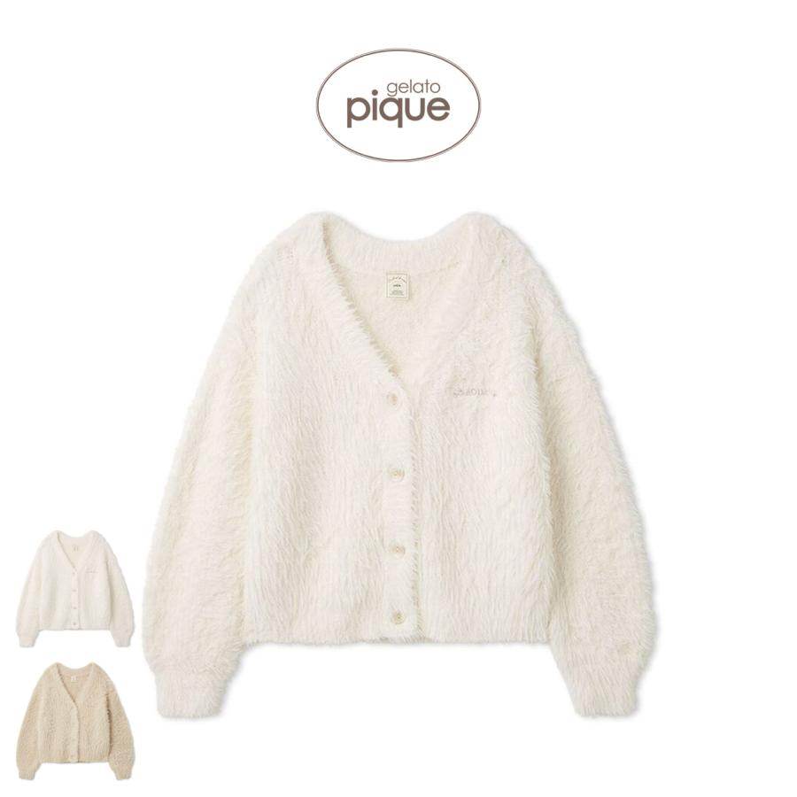 gelato pique（ジェラートピケ） フェザーカーディガン pwnt261041
