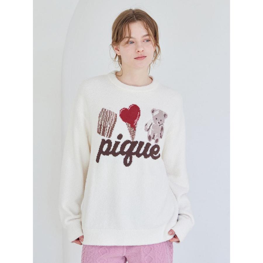 gelato pique（ジェラートピケ） Valentine ワンポイントジャガード