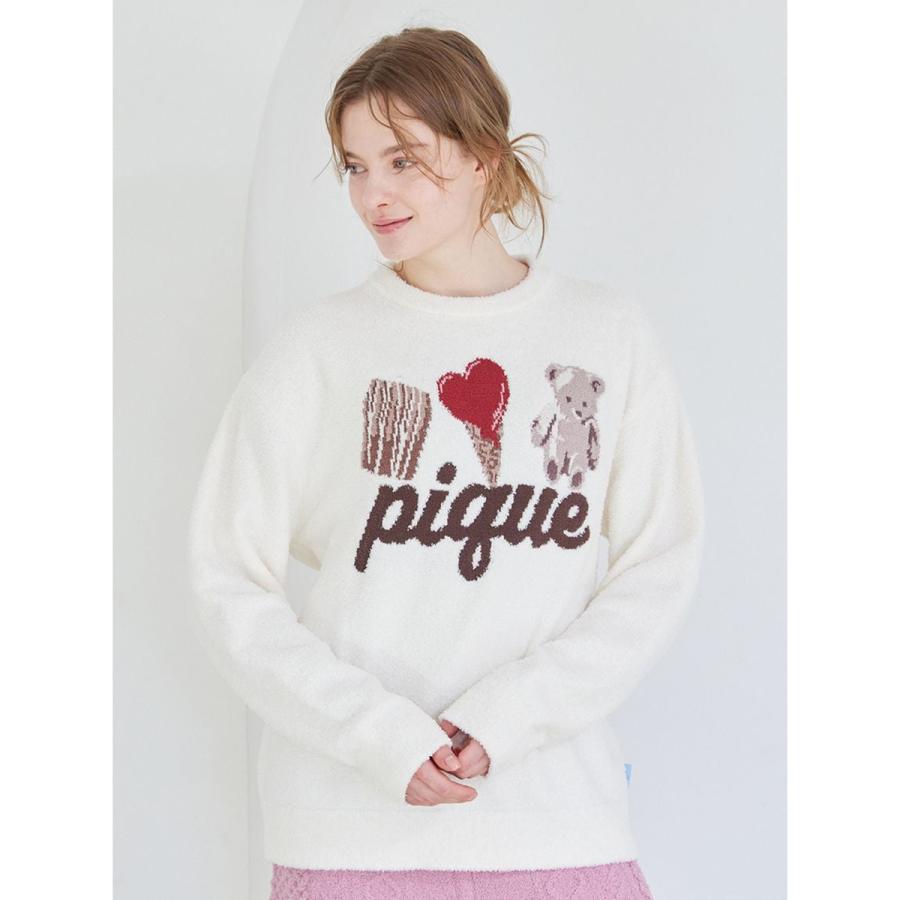 gelato pique（ジェラートピケ） Valentine ワンポイントジャガード