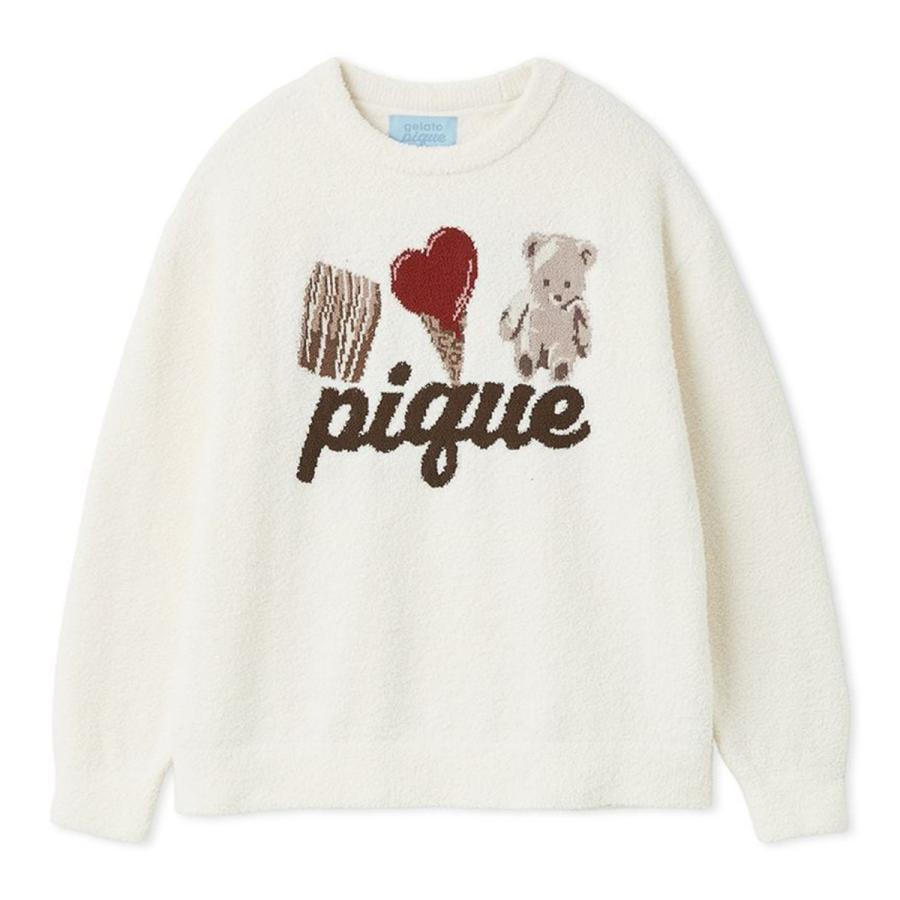 gelato pique（ジェラートピケ） Valentine ワンポイントジャガード