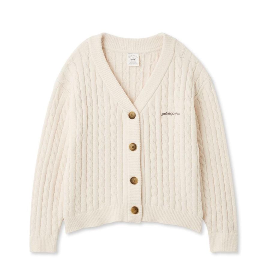 gelato pique（ジェラートピケ） エアリーモコアランカーディガン